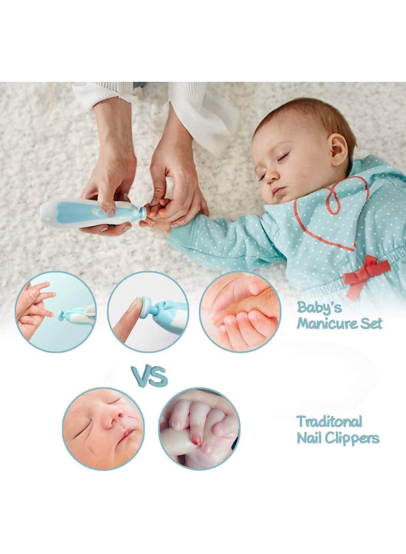 مقص أظافر كهربائي للأطفال – طقم عناية آمن باللون ال - Image 2